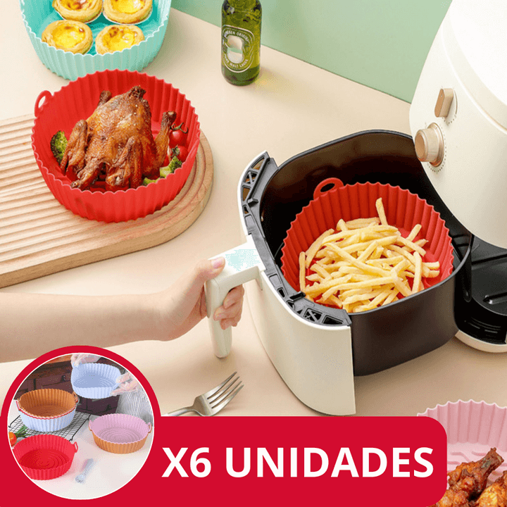 CONJUNTO DE TABULEIROSDE SILICONE PARA FRITADEIRAS - COMPLETE